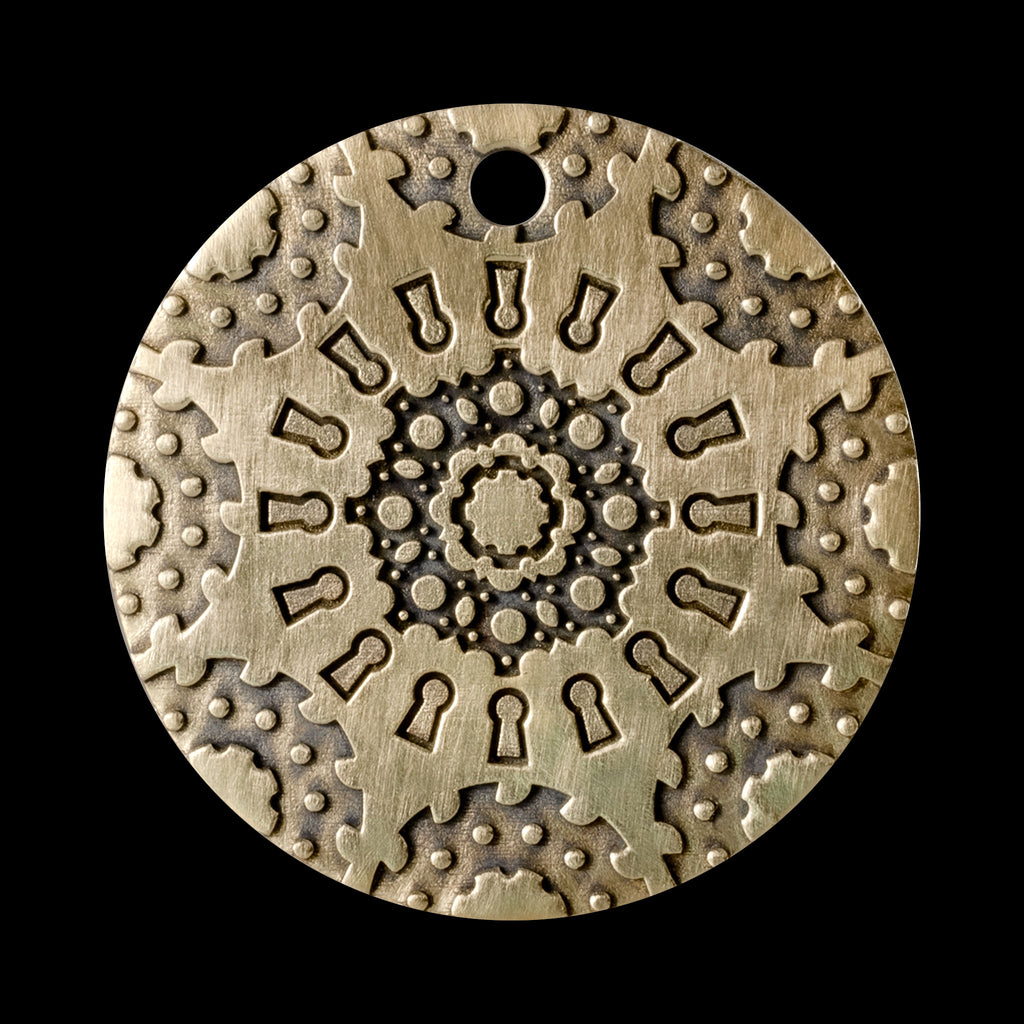 Keyhole Mandala in Bronze